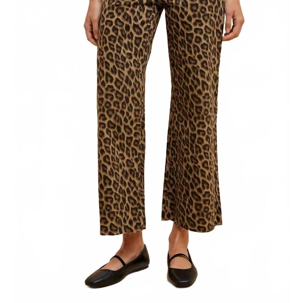 NEW ANNIEWEAR the lea high rise jeans in leopard